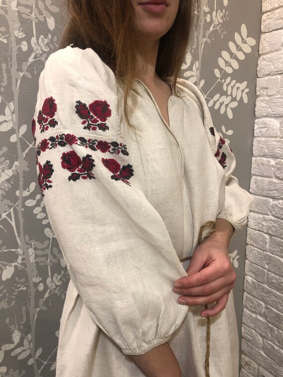 Vyshyvanka Ukrainian Embroidery Handmade Dress Vys