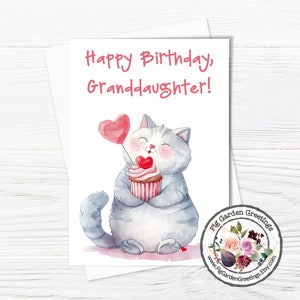 Granddaughter Birthday Card - Printable Birthday Card for Grand ...