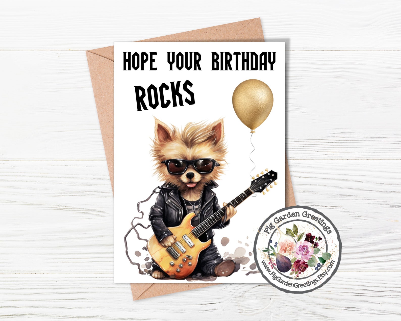 Funny Birthday Card Hope Your Birthday Rocks Printable Card Etsy
