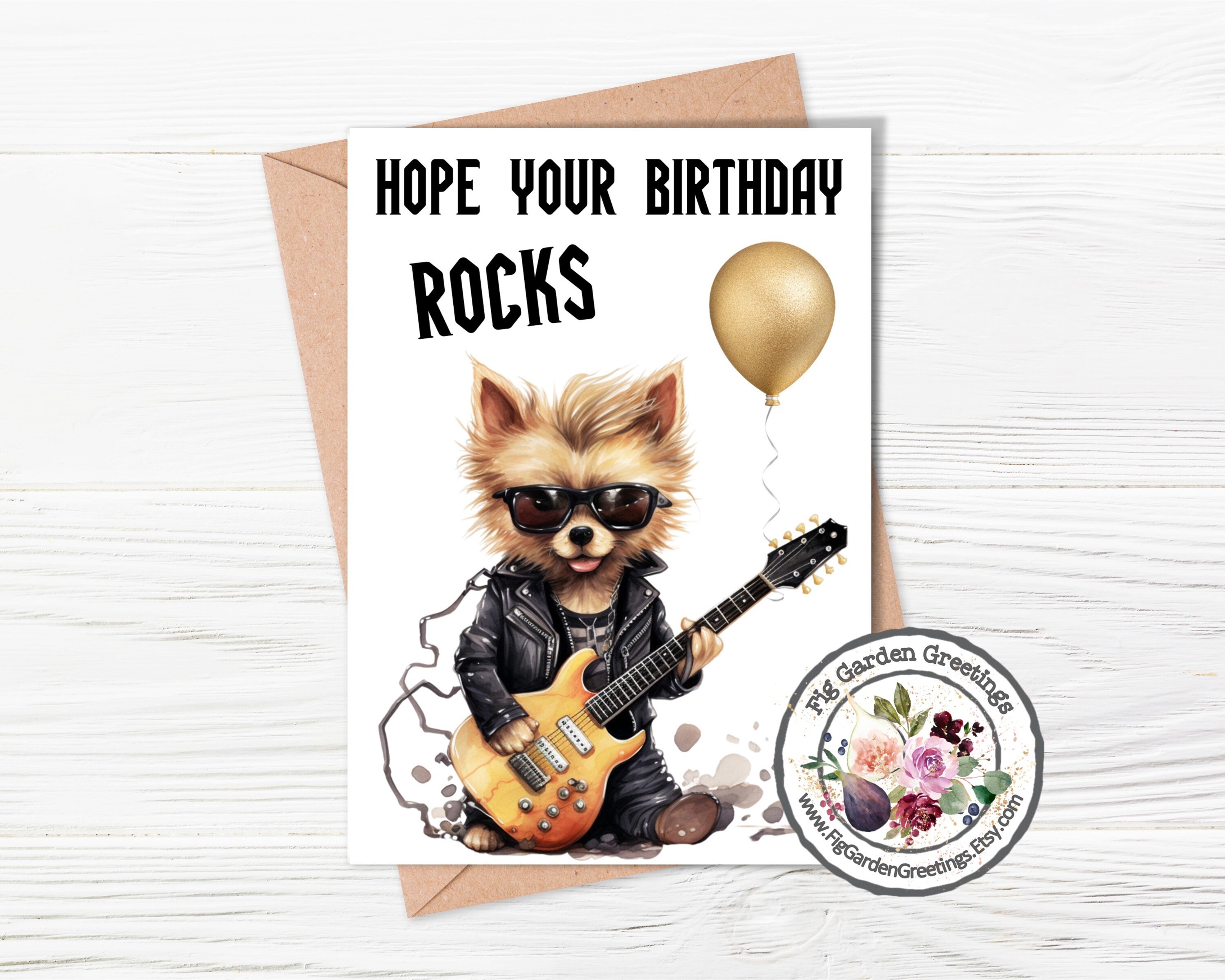 Funny Birthday Card Hope Your Birthday Rocks Printable Card Etsy