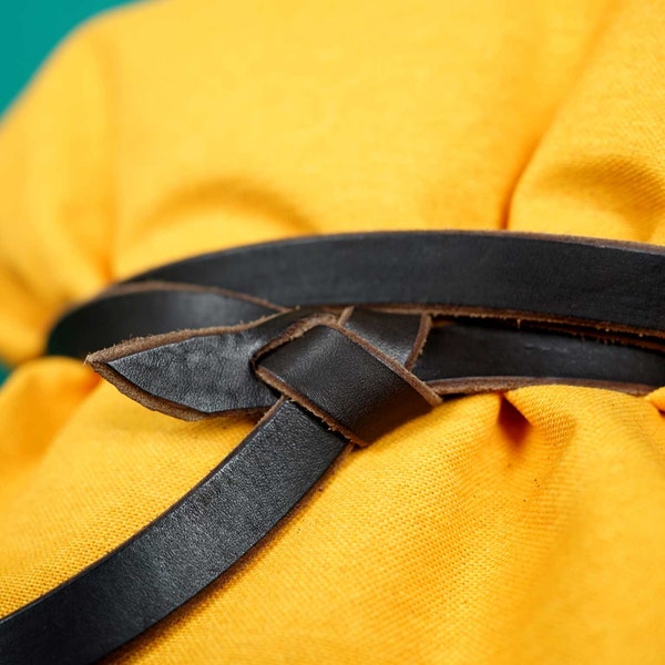 womens leather tie belt