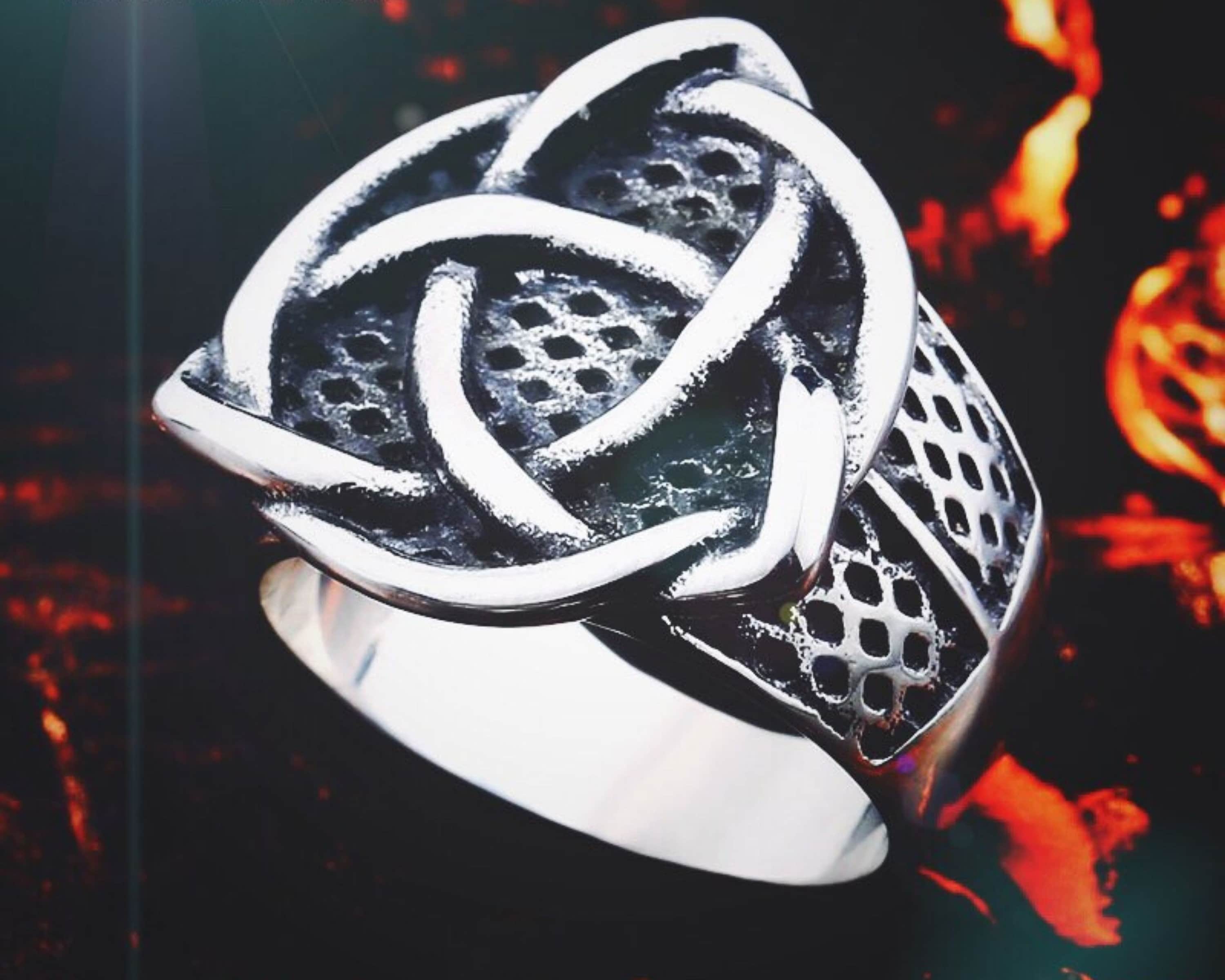valknut ring stainless steel valknut ring stainless steel