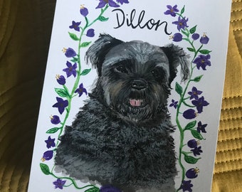Custom Pet Portrait - Hand-painted