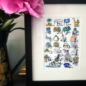 Mini A-Z of You & Me - Personalised, hand-painted A5 A-Z
