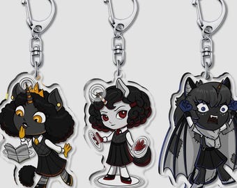 Noiramore Academy Characters (3in. Acrylic Charms)