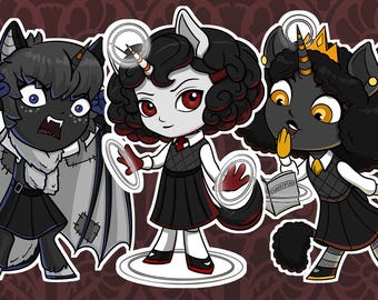 Chibi Noiramore Academy Gloss 10 cm Vinyl Stickers