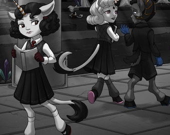 Unicorn School Students Print 11x17 in (Noiramore Academy)