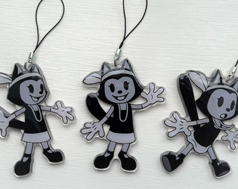 Retro Cartoon Cat Rita Ragtime (3in. Acrylic Charms)