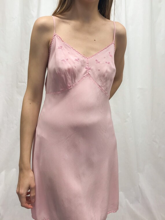 Vintage 30s silk handmade slip