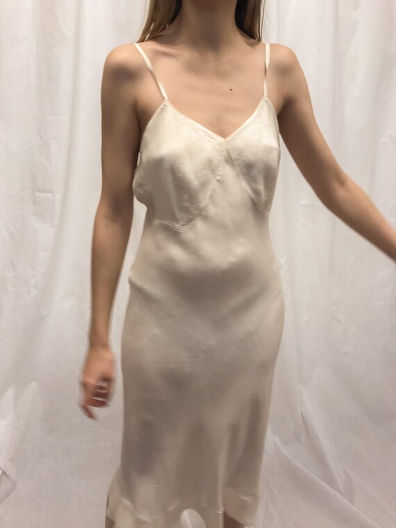 Vintage 40s handmade silk slip