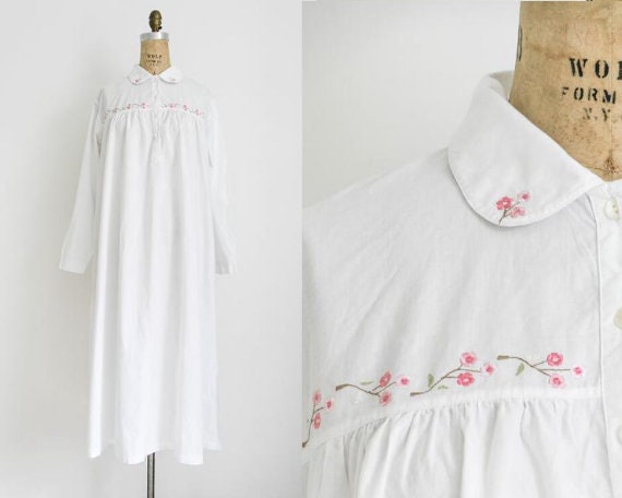 Vintage victorian style embroidered nightgown