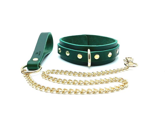 Leder Halsband und Leine Set MONA, Handgemachtes Geschenk fr BDSM Sub Frau  oder Mann - Etsy sterreich