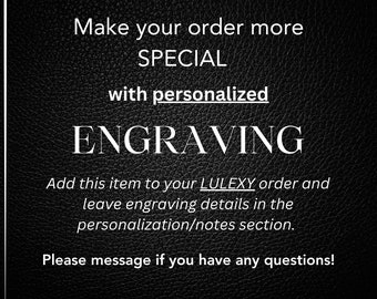 Personalized Custom Engraving