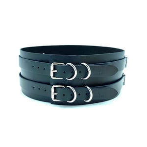 Cintura di lusso MONA, cintura corsetto in pelle italiana, imbracatura per la vita realizzata a mano negli Stati Uniti, incisione personalizzata disponibile