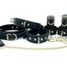 7 Piece BDSM Set 'Tango', Luxury Bondage Restraints for Submissive, Thigh Cuffs, Collar for Slave, BDSM Hand and Ankle Cuffs 1.5'