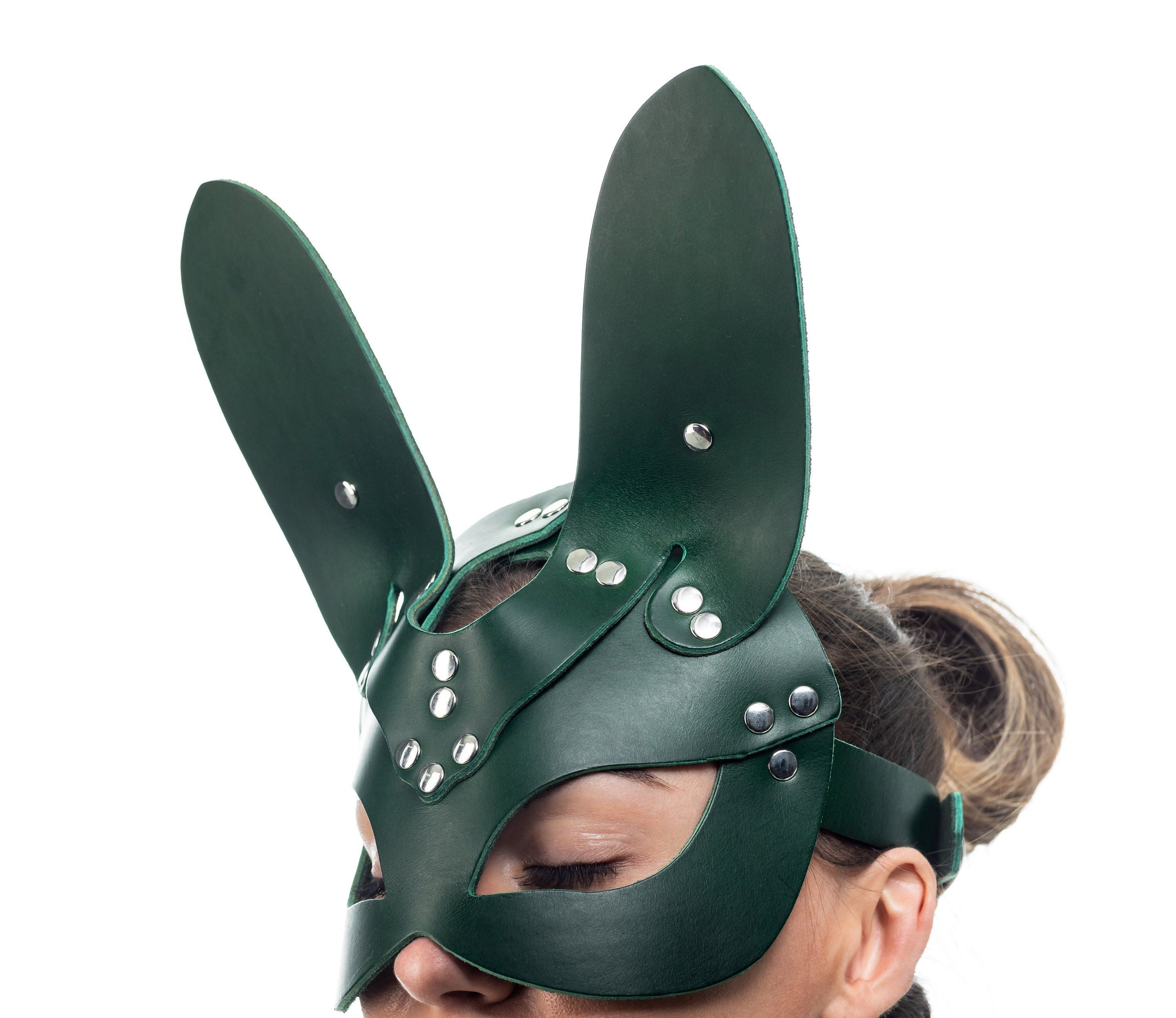 Modèle PDF masque Bdsm en cuir, motif de masque de lapin et de chat, modèle  de masque de lapin, modèle numérique -  France