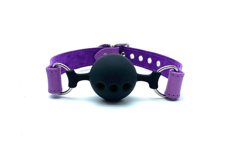 BDSM Ballgag tango for Submissive Red Leather Etsy