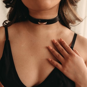 Base Black Choker Necklace Bondage Accessory Sexy Bondage Lingerie for  Women 