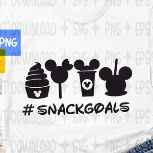 Snack Goals svg/ snacks svg / hashtag svg / ice cream svg / Instant download design for cricut or silhouette, birthday svg. Best day ever