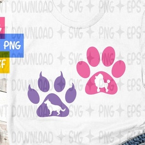 Paw SVG / Paw Svg file / Paw print svg / Paw clipart / Paw prints / Dog Paw / Cat Paw / Cricut, Silhouette Cut File, Png, SVG Dxf Eps