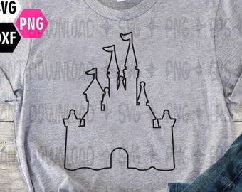 Free Free 280 Disney Castle Svg Outline SVG PNG EPS DXF File
