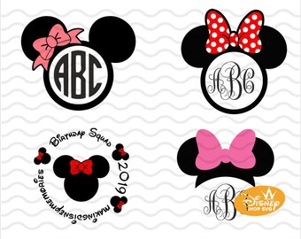 Download Minnie Mouse Monogram Svg Etsy
