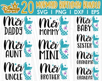 Download Mermaid Family Svg Etsy