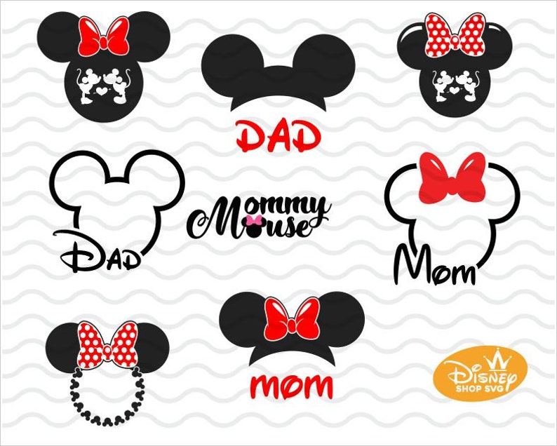 Download Disney Mom and Dad Svg/Minnie Mouse Mom Svg/Mommy Mouse | Etsy