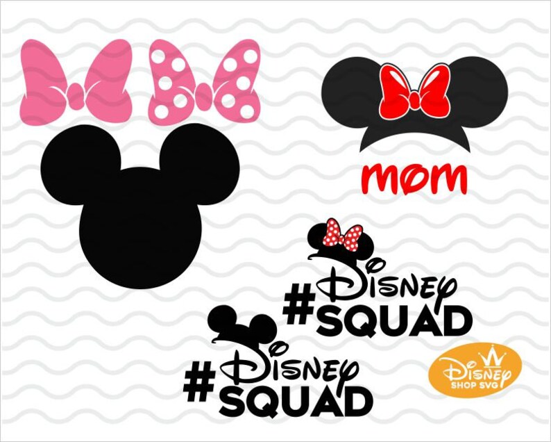 Download Disney Squad Svg/Minnie Mouse Bow Svg/Mommy Mouse Svg ...
