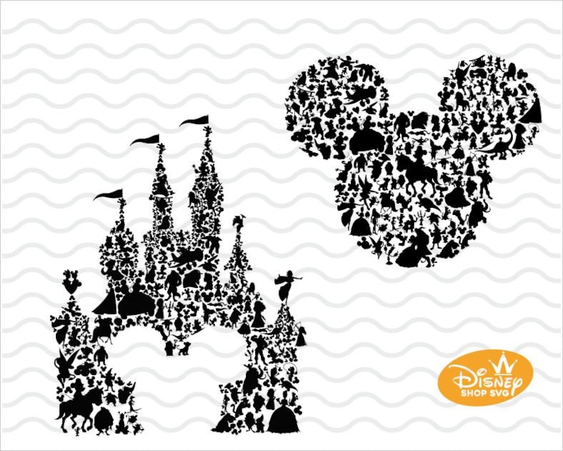 Free Free 223 Monogram Disney Castle Svg SVG PNG EPS DXF File