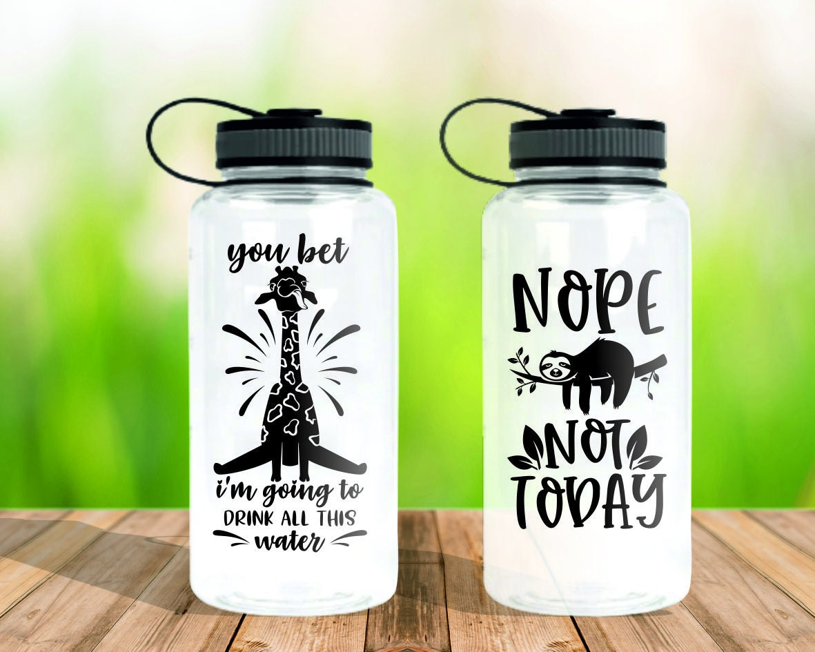 Water Bottle Tracker Svg Bundle Fitness Svg Motivational Etsy