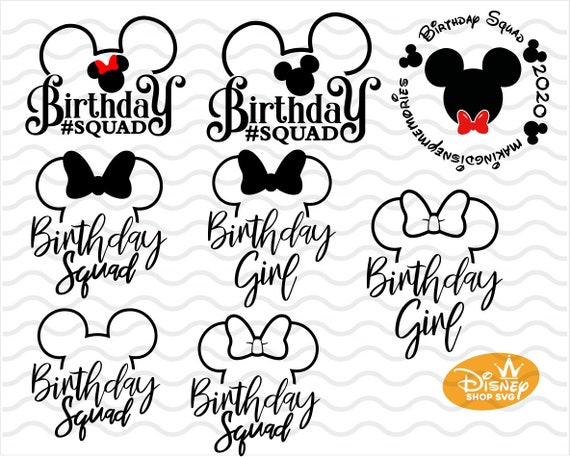 Download Free Svg Birthday Squad for Cricut, Silhouette ...