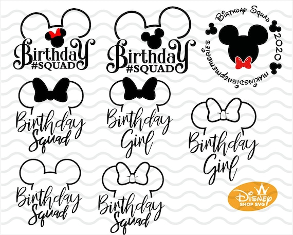 Download Free Svg Birthday Squad for Cricut, Silhouette ...