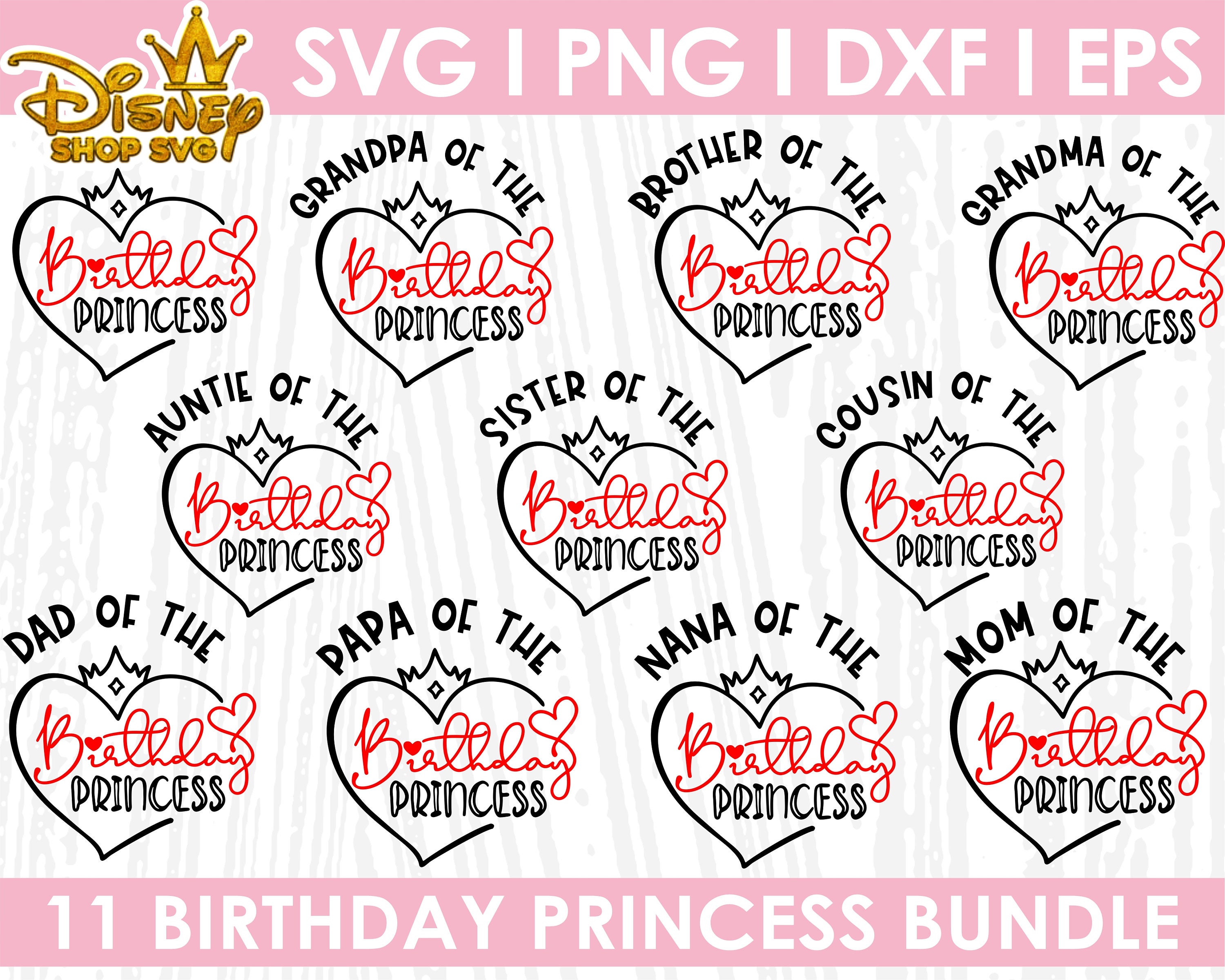 Download Birthday Princess Svg. Birthday princess family Svg bundle | Etsy