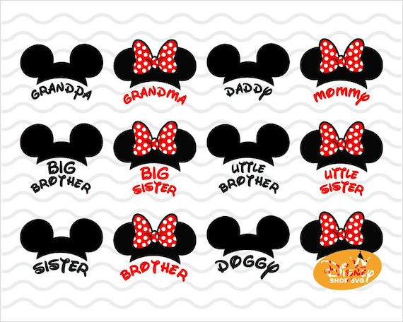 Download Disney Family Svg Files Mickey Mouse Svg Mouse Ears Minnie Etsy