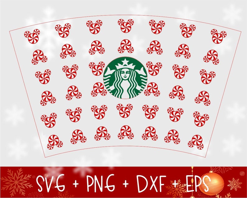 Download Disney Starbucks Wrap Svg Envoltura de Navidad SvgDisney ...