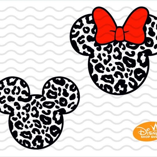 Minnie Mouse Svg Mickey Mouse Cheetah Leopard Print Svg Png - Etsy