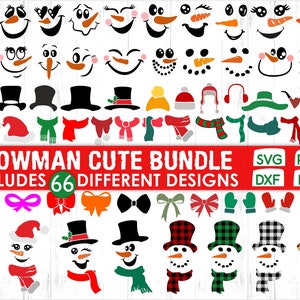 Sneeuwpop Svg Bundle, Kerst Sneeuwpop Svg, Sneeuwpop Face Bundle Svg, Kerstmis Svg, Marry Christmas Svg, Winter Svg, Instant Download