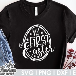 My First Easter Svg, Baby Easter Svg, Happy Easter Svg, Easter Baby Svg, My 1st Easter Svg, Cute Easter Bunny Ears Svg, Cricut & Silhouette