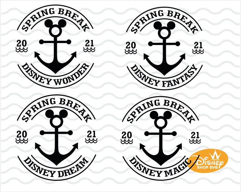 Clip Art Disney Cruise Svg File Disney Svg Disney Anchor Svg Disney Line Svg Mickey Svg Png Cricut Silhouette Cut Files Art Collectibles