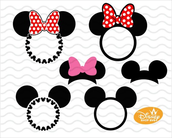 Minnie Monogram Frame SVG - Minnie Mouse SVG