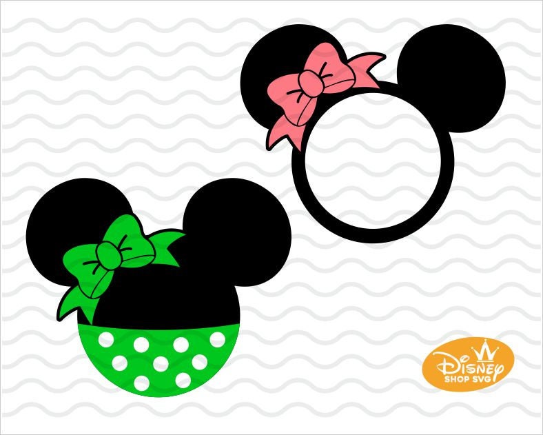 Download Free Minnie Mouse Monogram Svg Vinyl Cutting File Minnie Bow Etsy SVG Cut Files