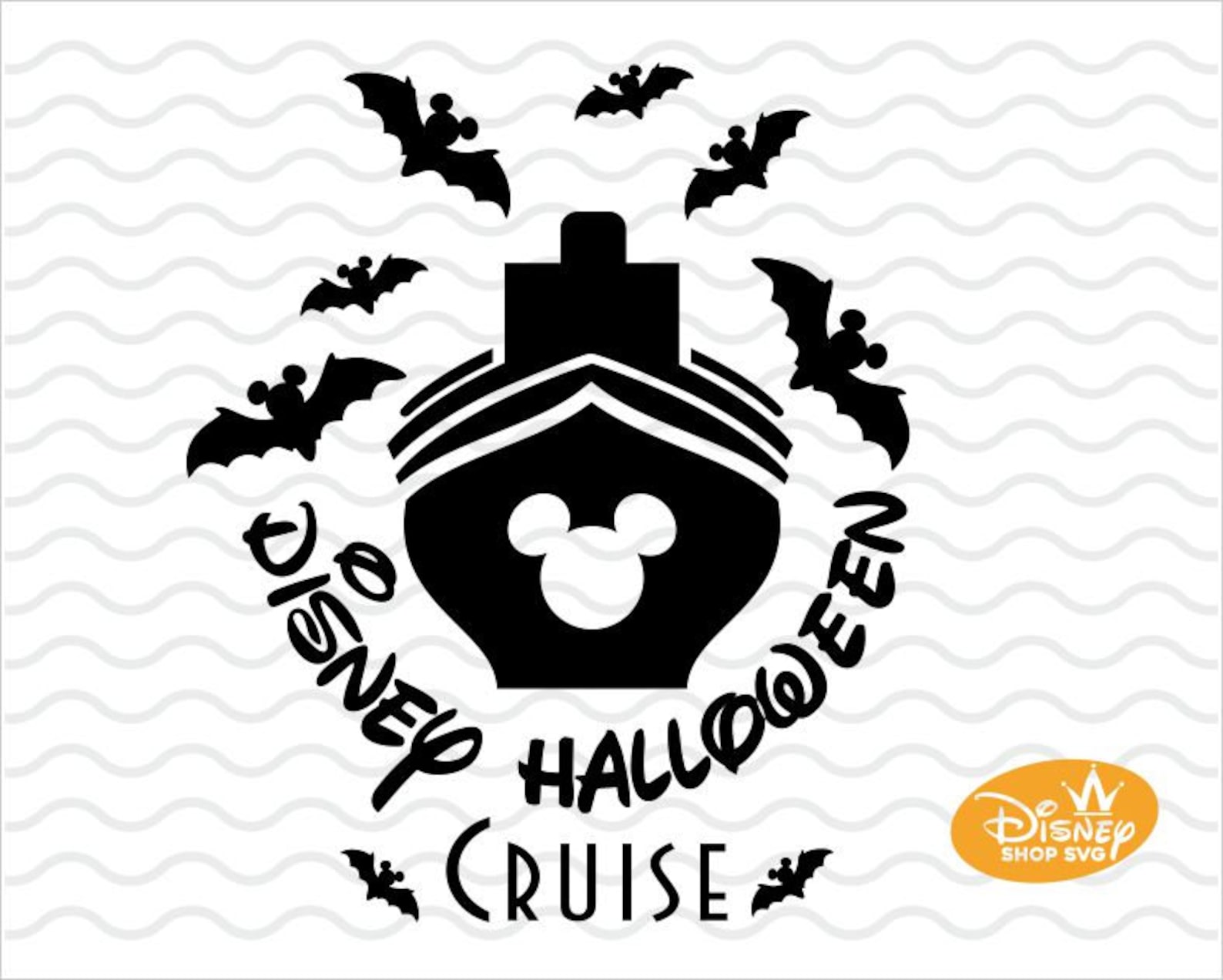 Disney Halloween Cruise Ship Cutting or Printing Digital File Etsy