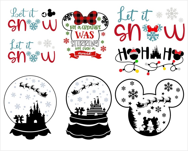Download Navidad Svg Disney paquete de Navidad Snowflake Svg Let It ...