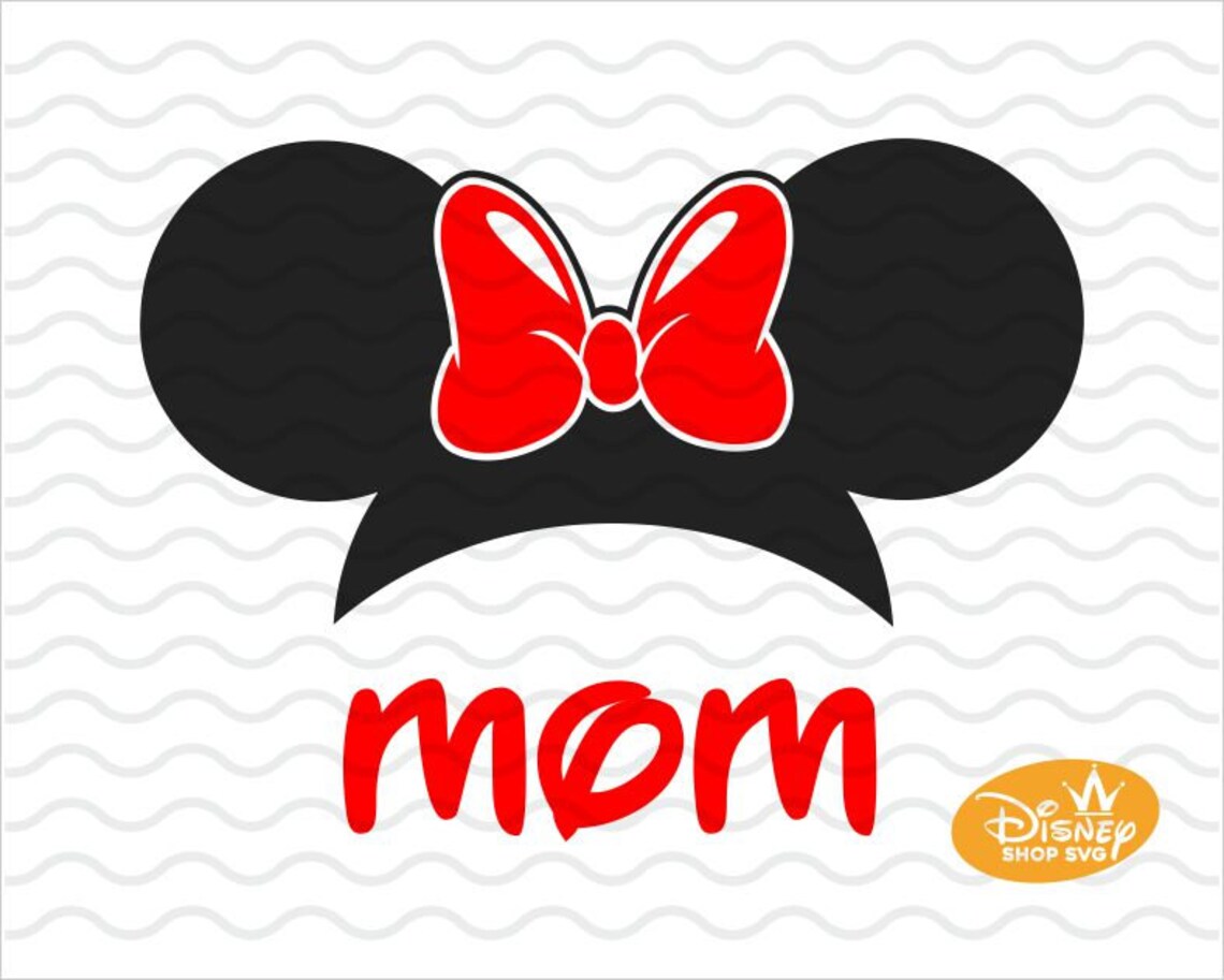 Minnie Mouse MOM SVG / Minnie Mouse Head SVG / Mickey Mouse - Etsy