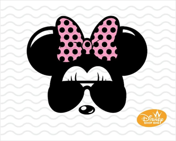 Minnie Mouse Sunglasses Svg Minnie Mause Svg Minnie Etsy