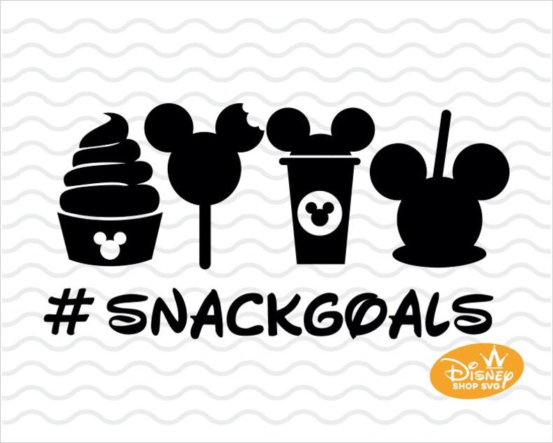 Snack Goals Svg/ Snacks Svg / Hashtag Svg / Ice Cream Svg / Etsy