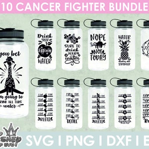 Pakiet Water Bottle Tracker Svg, Fitness Svg, Cytaty motywacyjne Svg, Water Tracker Svg, Tracker do wykorzystania Water Bottles Svg, Pliki do cięcia