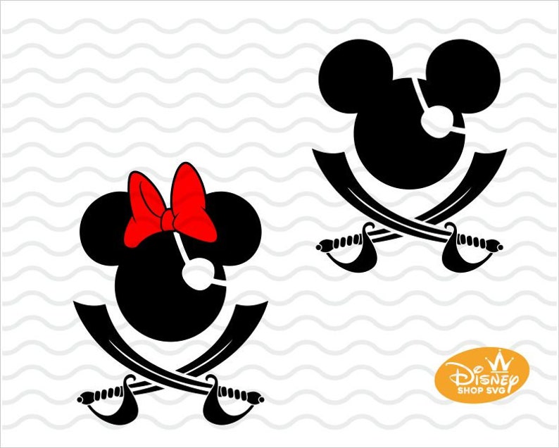 Download SVG Pirate Disney Ears Mickey / Minnie Mouse Pirates Walt ...