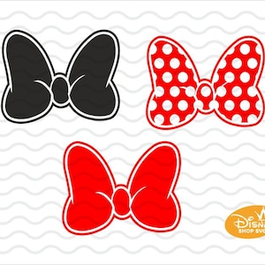 SVG DXF PNG Minnie Mouse Bow Clipart / Layared minnie mouse cute bow svg / minnie cute / Instant download design for cricut or silhouette